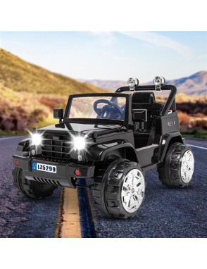 LEADZM LZ-5299 Small Jeep Dual Drive Battery 12V7Ah * 1 with 2.4G Remote Control Black