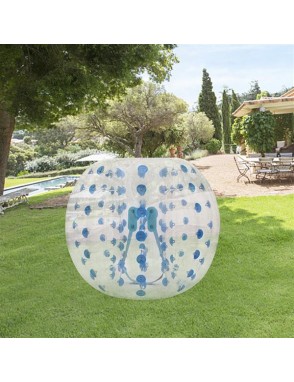 Transparent Nail Inflatable Bumper Ball Blue