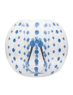 Transparent Nail Inflatable Bumper Ball Blue