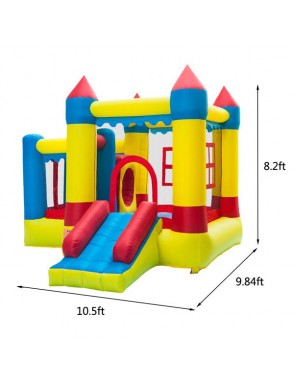 3.2*3*2.5m 420D Thick Oxford Cloth Inflatable Bounce House Castle Ball Pit Jumper Kids Play Castle Multicolor