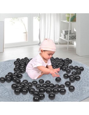 100pcs 5.5cm Fun Soft Plastic Ocean Ball Swim Pit Toys Baby Kids Toys black