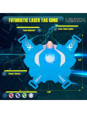 LEADZM Laser Gun 4 Pack White / Blue / Green / Orange